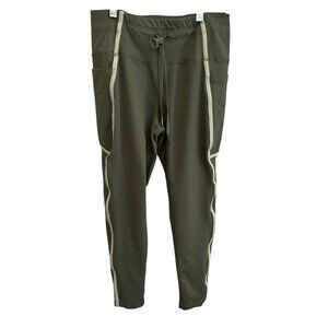 Layer8 Womens Olive Green Qwick-Dry  Leggings M Activewear Athleisure